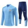 Manchester City Light Blue Men Tracksuit Slim Fit Zorrojersey