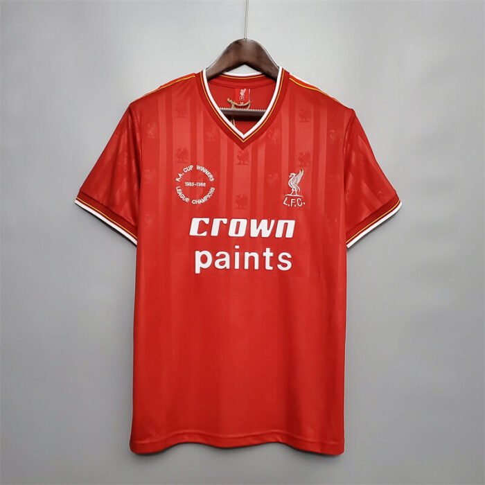 Liverpool 85-86 F.A Cup Champions League home retro jersey