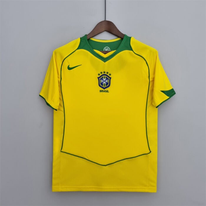 Brazil 2004 home retro jersey