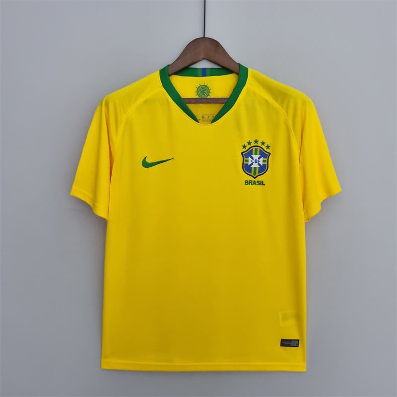brazil 2018 home retro jersey