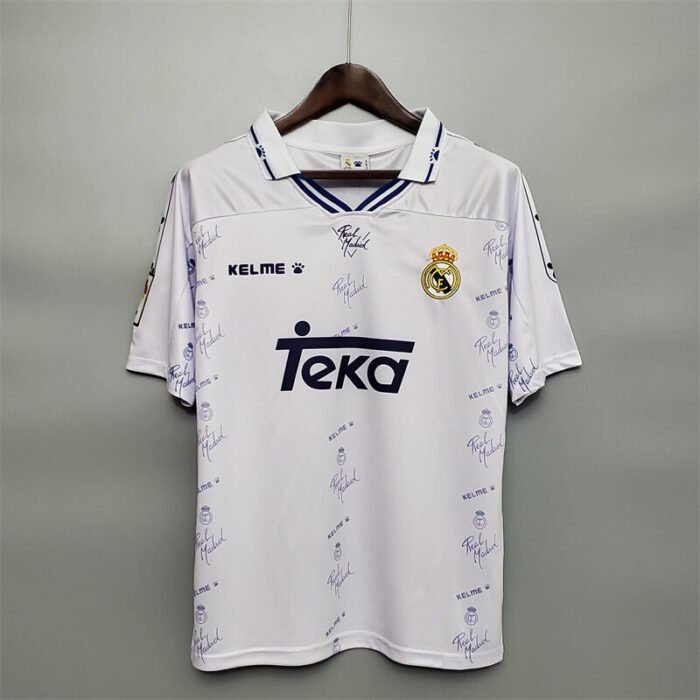 real madrid 94-96 home retro jersey