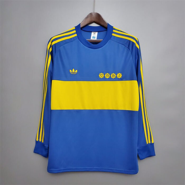 Boca Juniors 1981 long sleeve home retro jersey