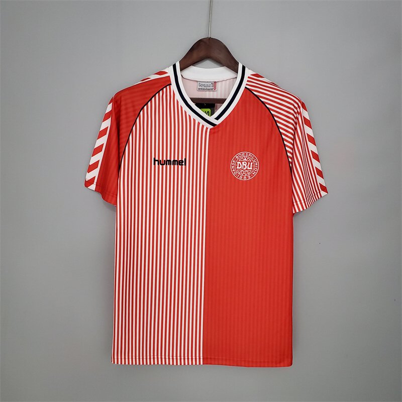 Denmark 1986 home retro jersey