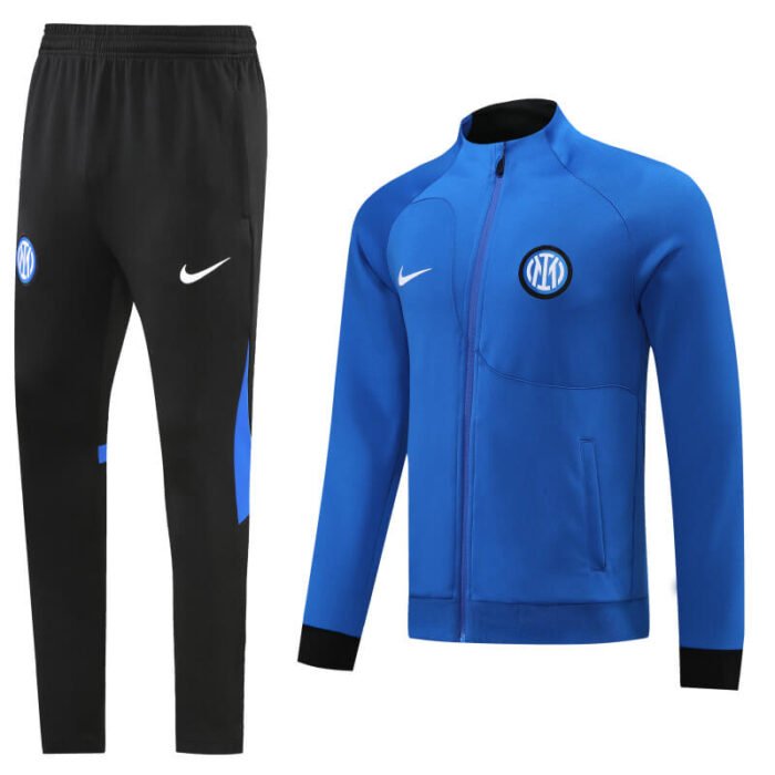 Inter Milan 22-23 Bright Blue Men Jacket Tracksuit Slim Fit