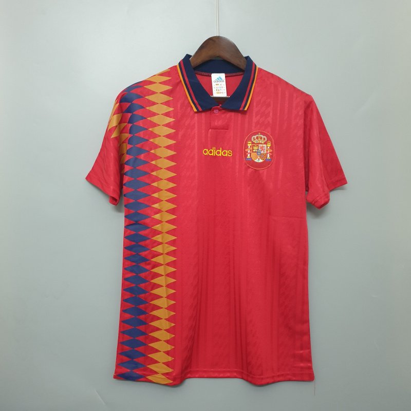 Spain 1994 home retro home jersey