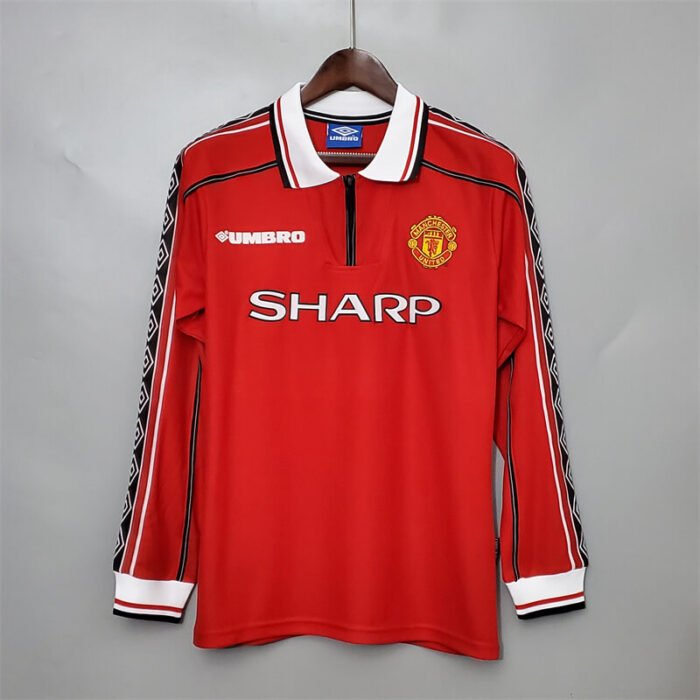 manchester united 98-00 Home long sleeve retro jersey