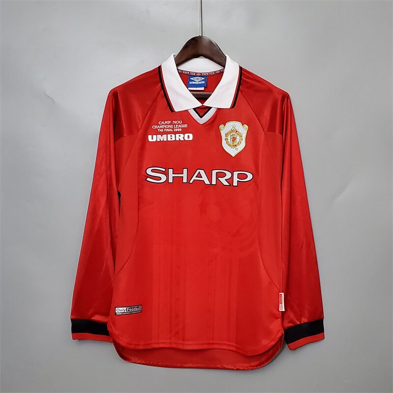 manchester united 99-00 Champions League Home long sleeve retro jersey