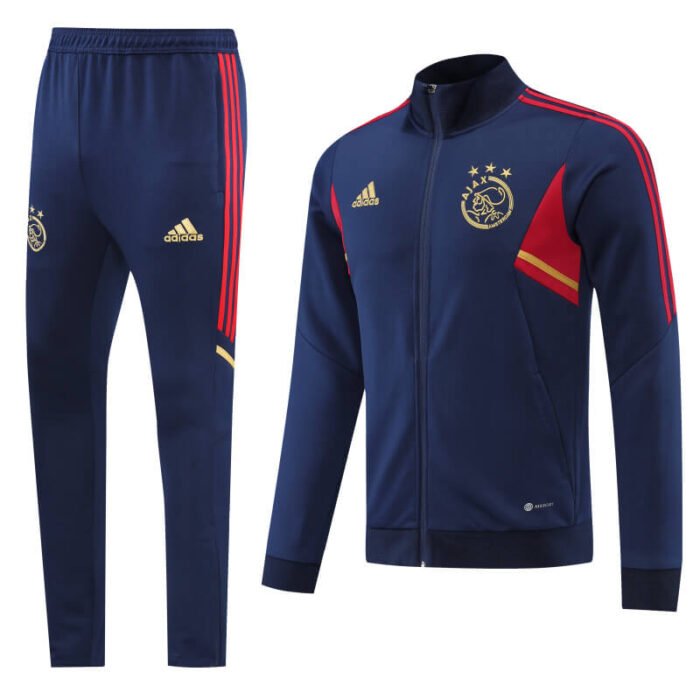 Ajax 22-23 Royal Blue Men Jacket Tracksuit Slim Fit