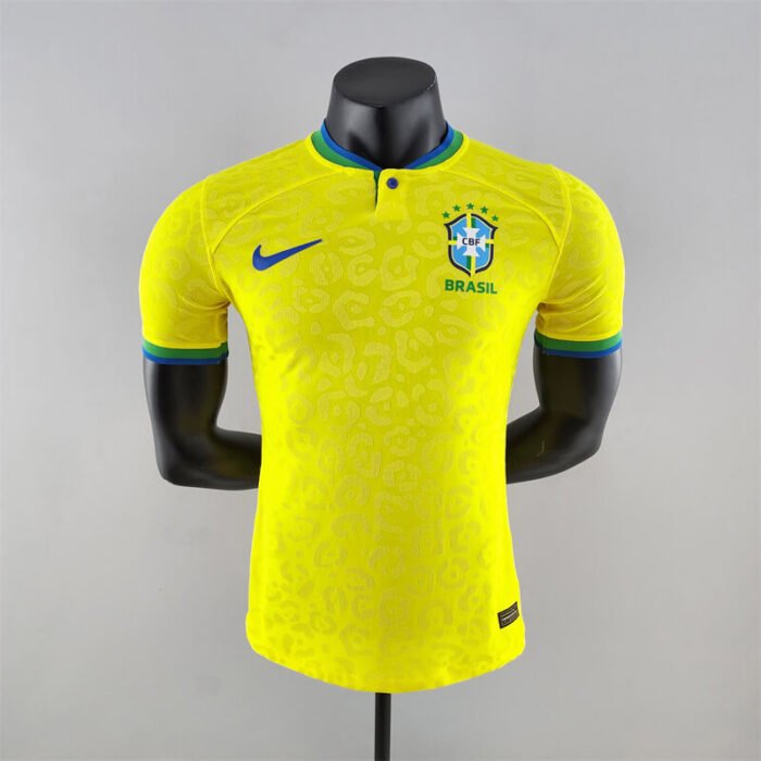 Brazil 2022 world cup home men authentic jersey