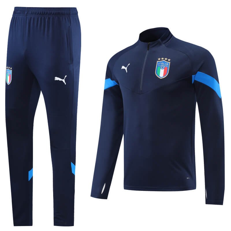 Italy 22-23 Royal Blue Men Tracksuit Slim Fit