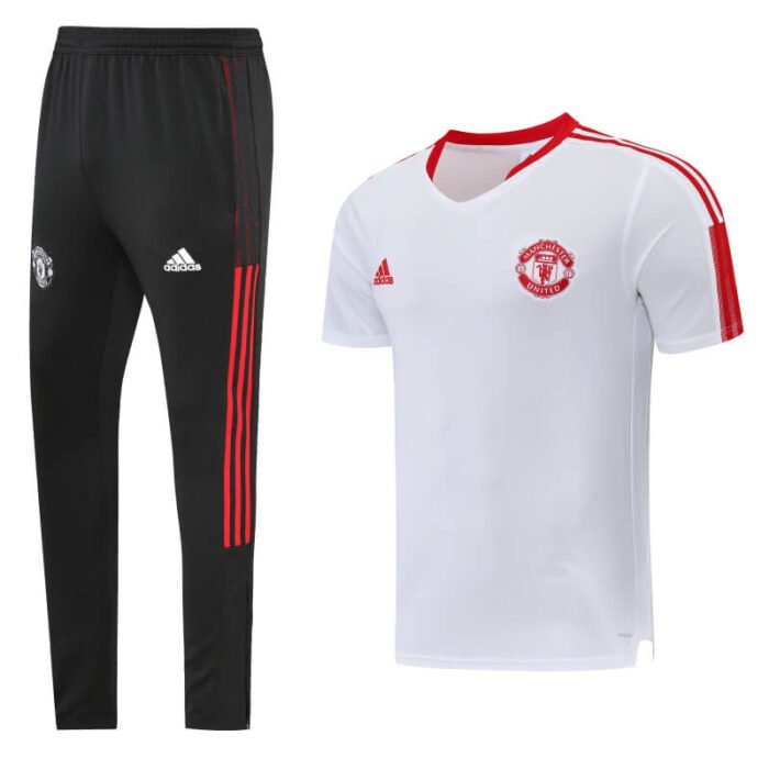 Manchester United 22-23 White Polo Shirt (with long pants)