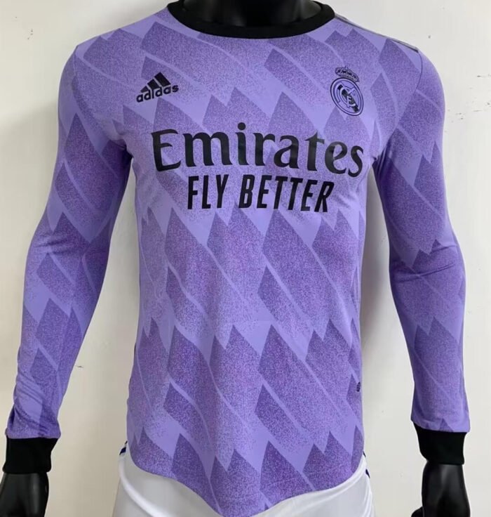 real madrid 22-23 away long sleeve men authentic jersey