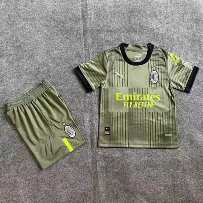 AC Milan 22-23 third kids kit