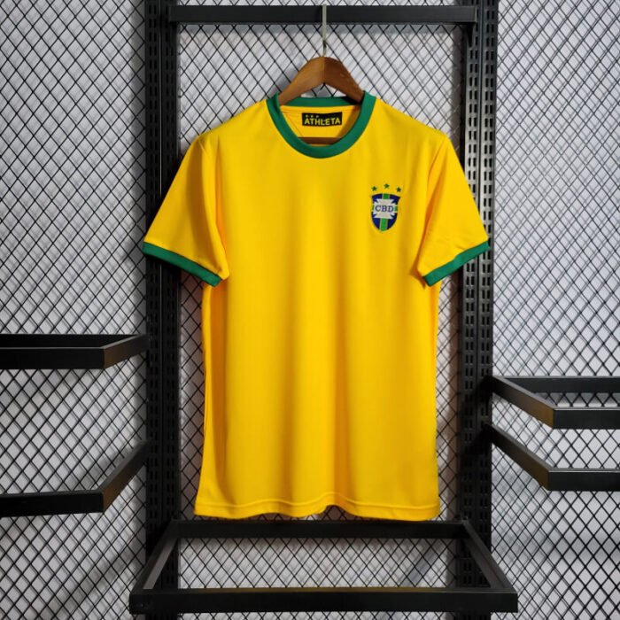 Brazil 70-72 home retro jersey