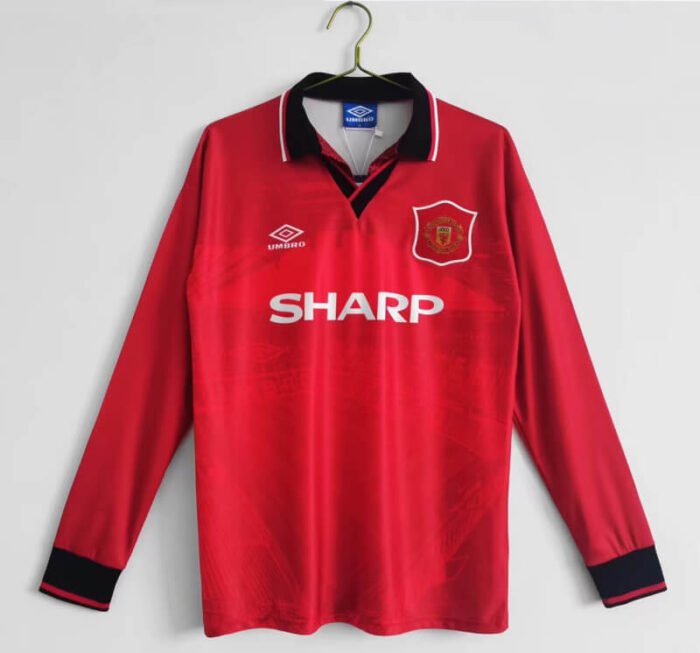 Manchester United 94-96 Home Long Sleeve Retro Jersey