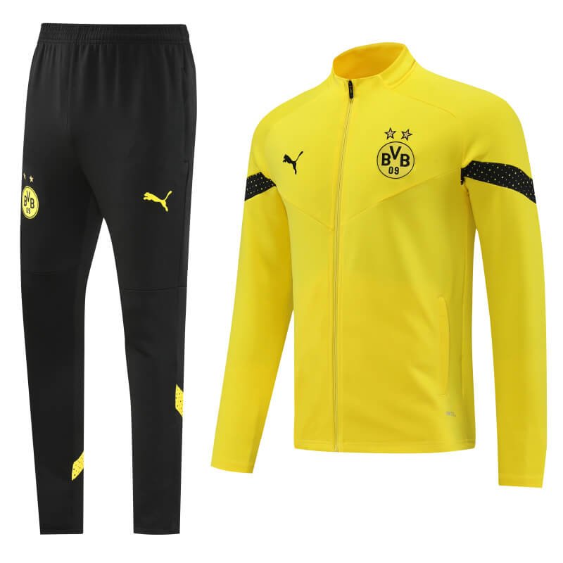 Borussia Dortmund 22-23 Yellow Men Jacket Tracksuit Slim Fit