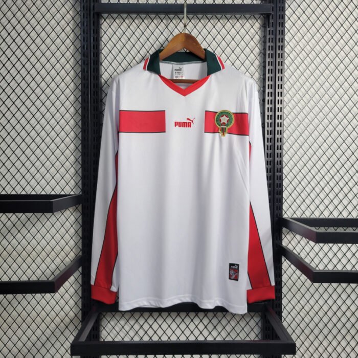Morocco 1998 long sleeve away retro jersey