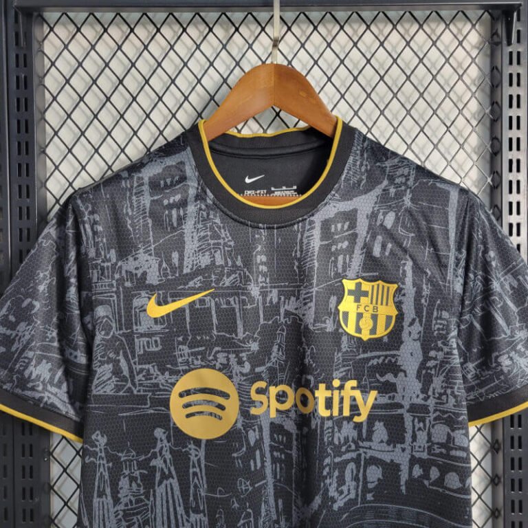 Barcelona 2023 Black Special Edition Men Soccer Jersey - Zorrojersey