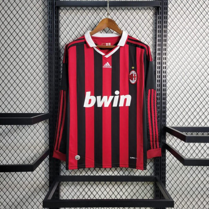 AC Milan 09-10 Home long sleeve Retro Jersey