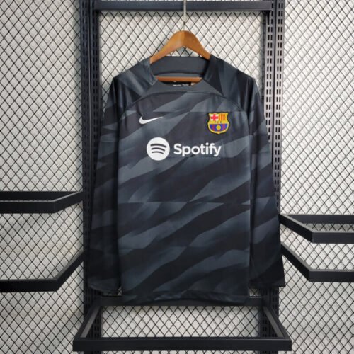 Barcelona 23-24 long sleeve Black Goalkeeper jersey