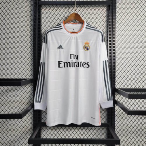 Real Madrid 13-14 long sleeve home retro jersey