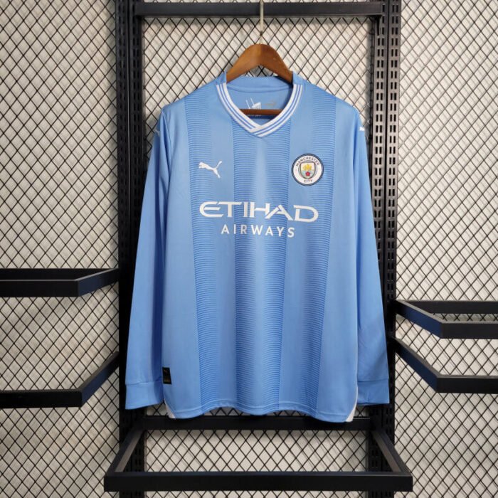Manchester City 23-24 home long sleeve jersey