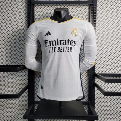 Real Madrid 23-24 home long sleeve authentic jersey