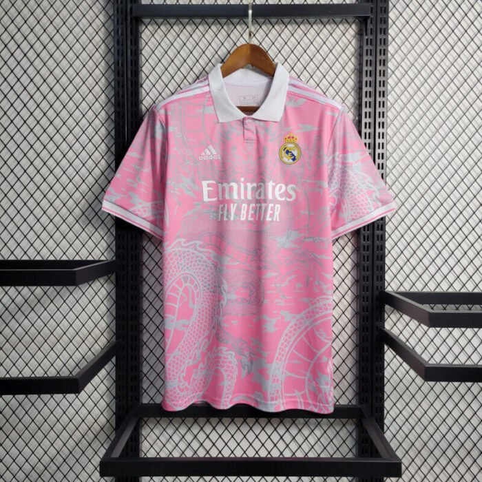 Real Madrid 23-24 pink Dragon jersey