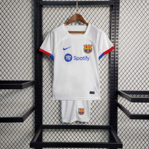 Barcelona 23-24 away kids kit