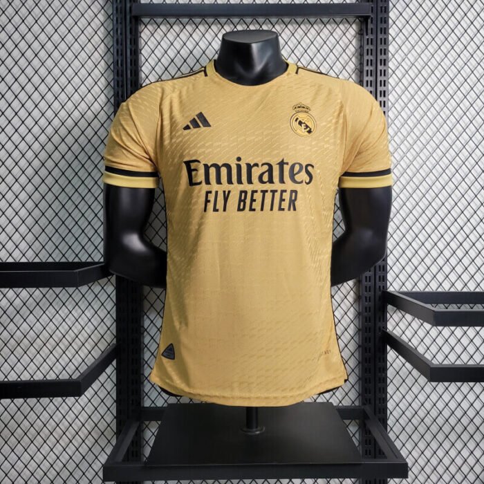 Real Madrid 23-24 Yellow Training authentic jersey