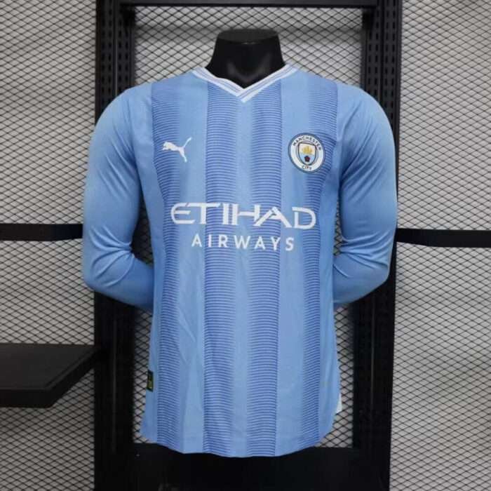 Manchester City 23-24 home long sleeve authentic jersey