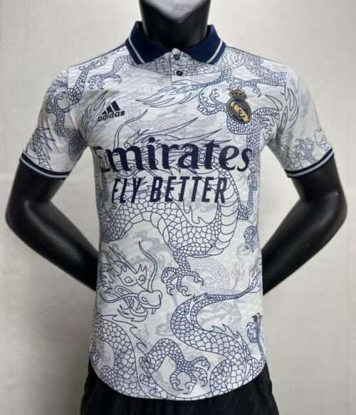 Real Madrid 2023 white Dragon authentic jersey