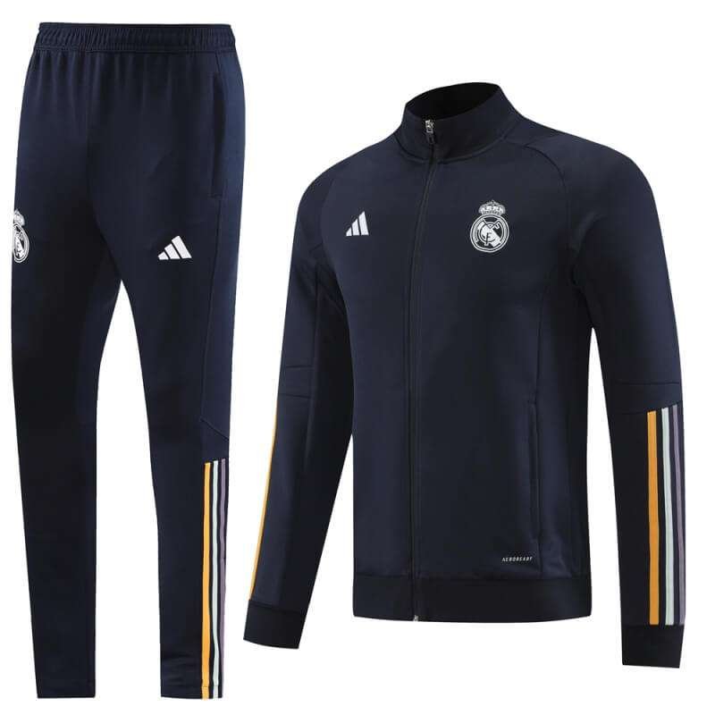Real Madrid 23-24 Royal Blue Men Jacket Tracksuit Slim Fit