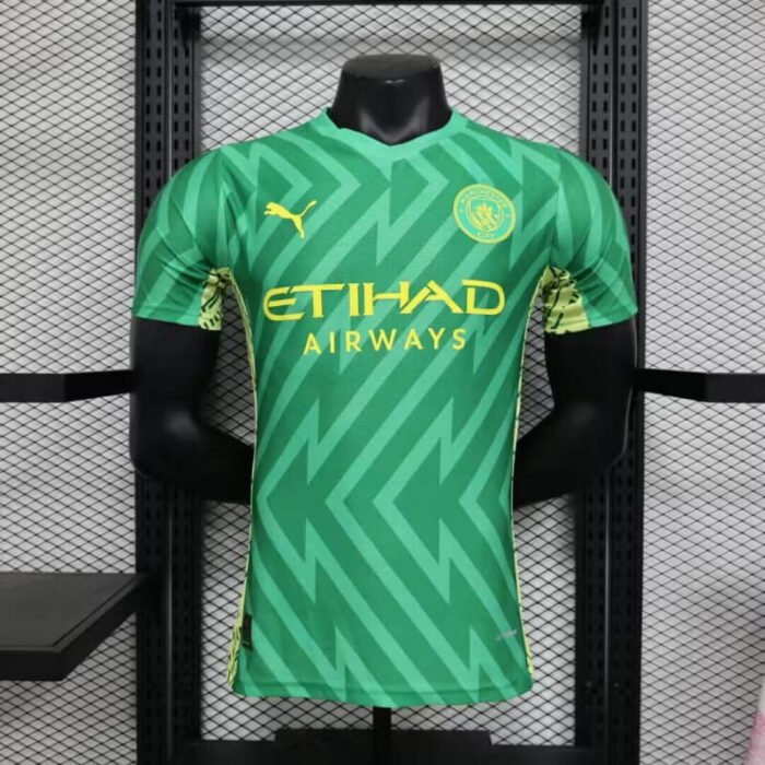 Manchester City 23-24 Green Goalkeeper authentic jersey