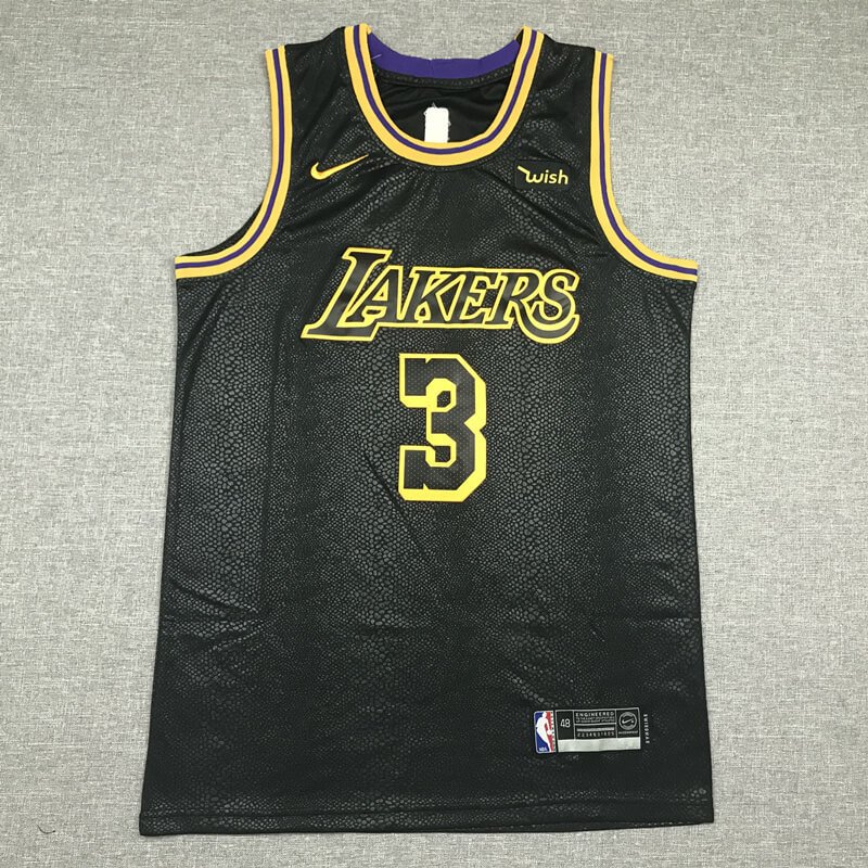 Anthony Davis Los Angeles Lakers Black Jersey