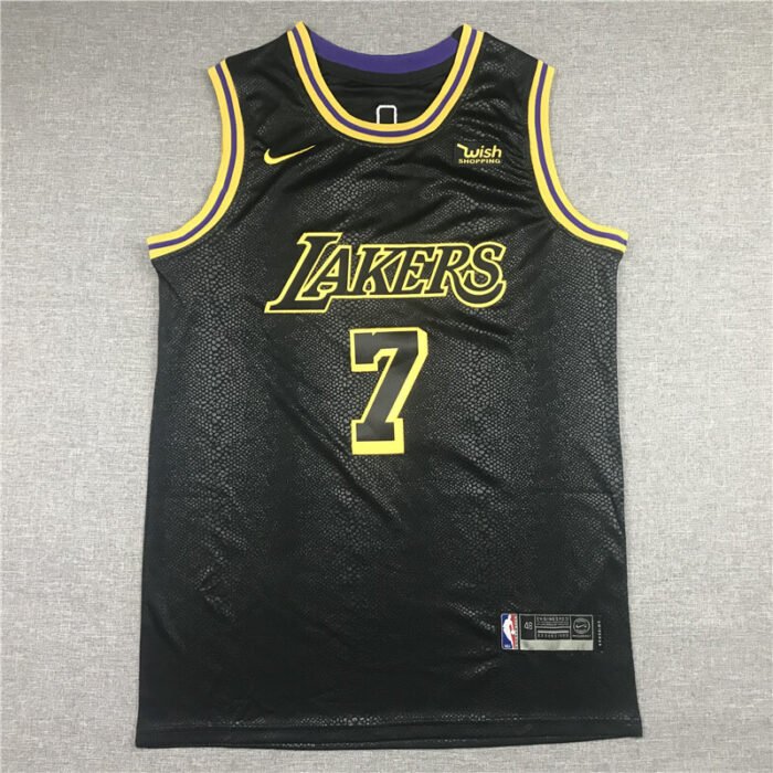 Carmelo Anthony Los Angeles Lakers Round Collar Black Jersey