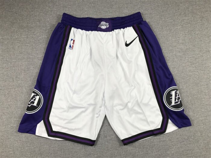 Los Angeles Lakers 2023 White City Edition Basketball Shorts