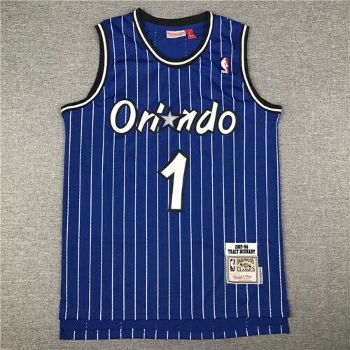 Tracy McGrady Orlando Magic Blue-stripes Jerse