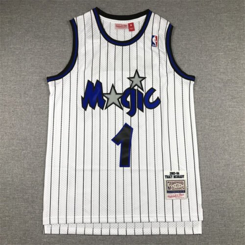 Tracy McGrady Orlando Magic White-stripes Jersey