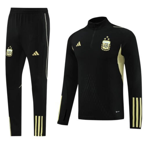 Argentina 23-24 Black Men Tracksuit Slim Fit