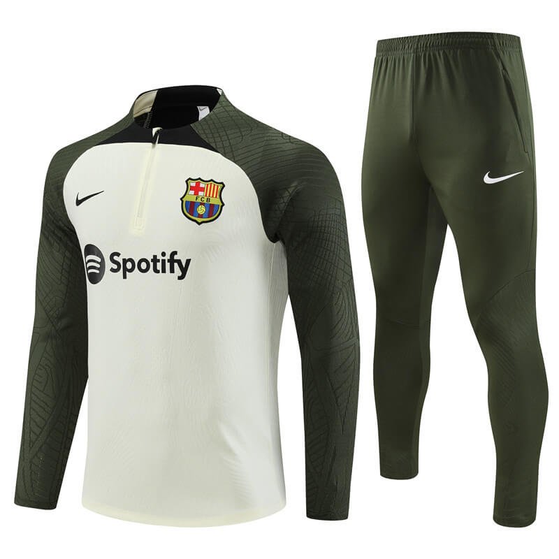 Barcelona 23-24 Creamy White(Player edition) Men Tracksuit Slim Fit
