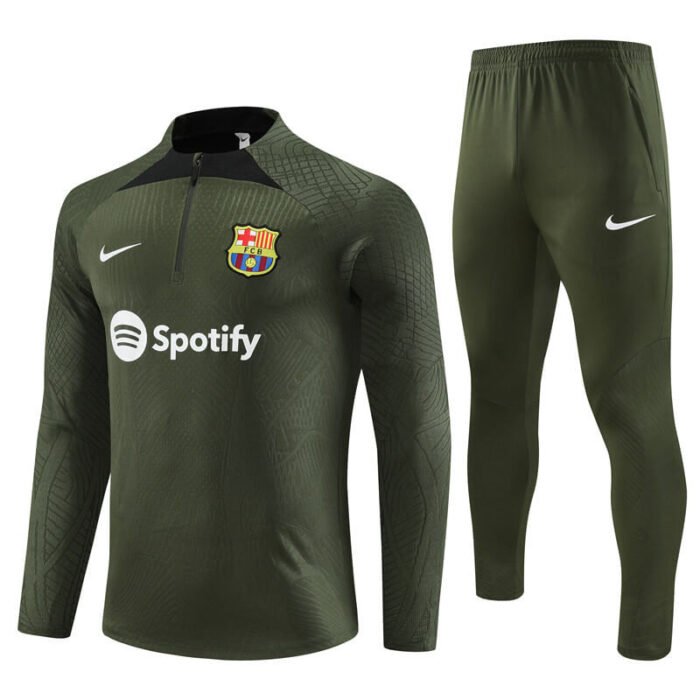 Barcelona 23-24 Pitch Green((Player edition) Men Tracksuit Slim Fit