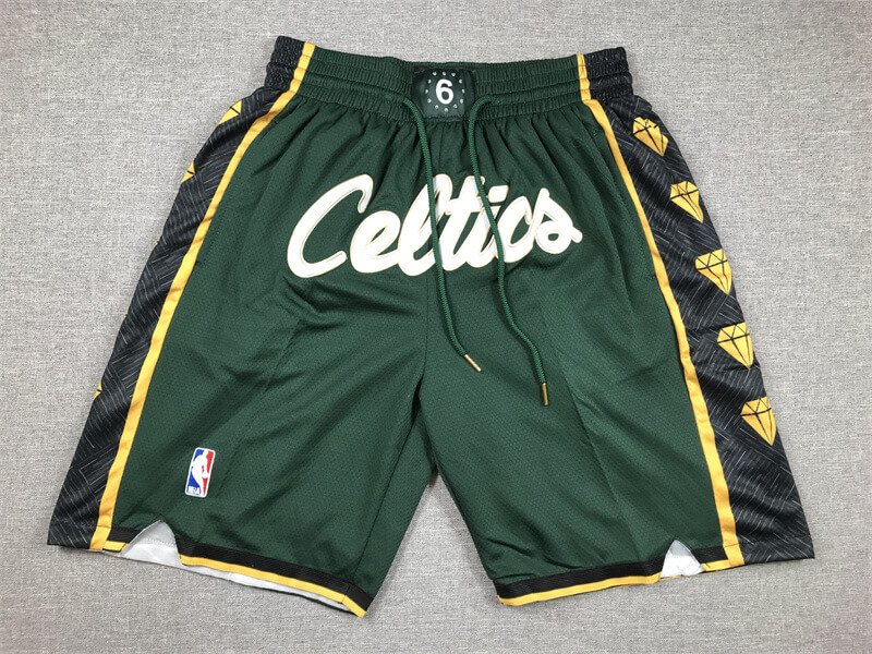 Boston Celtics 2023 Green(with pocket) Basketball Shorts