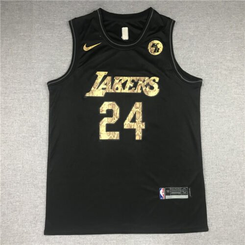 Kobe Bryant #24 Los Angeles Lakers Black Commemorative Edition Jersey