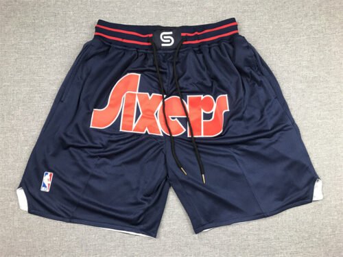 Philadelphia 76ers Dark Blue City Edition(pocket) Basketball Shorts
