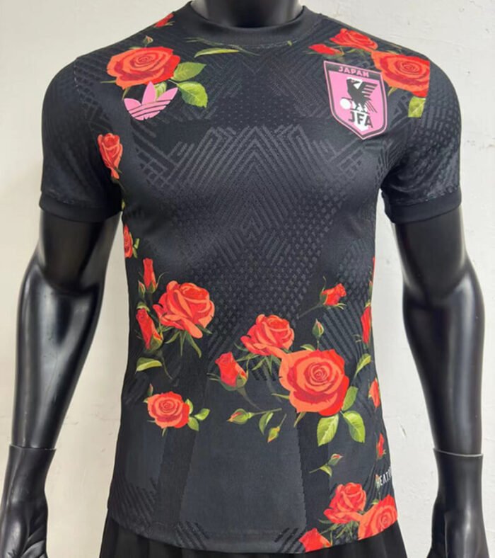 Japan 2024 Black Red-flower special authentic jersey
