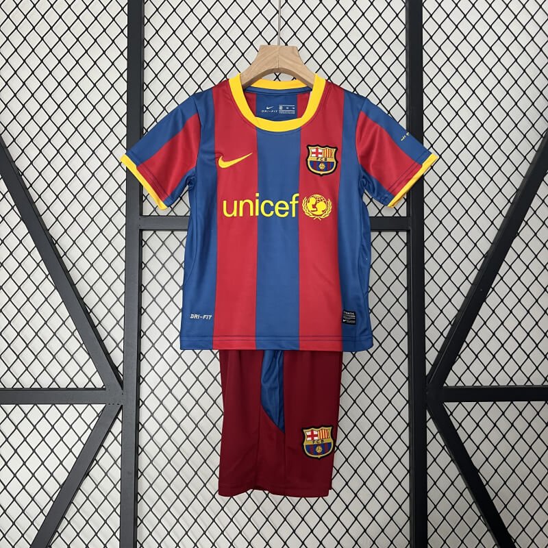 Barcelona 10-11 home retro kids kit
