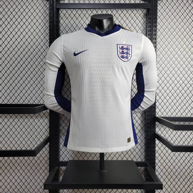 England 2024 home Long Sleeve Authentic jersey