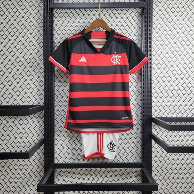 Flamengo 2024 home kids kit