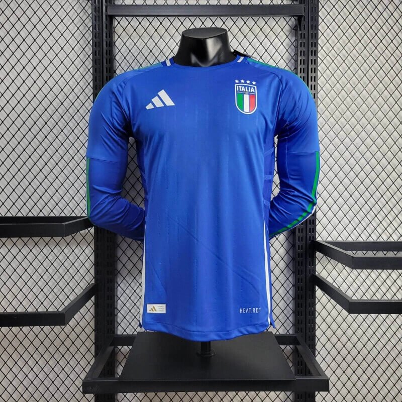Italy 2024 home Long Sleeve Authentic jersey